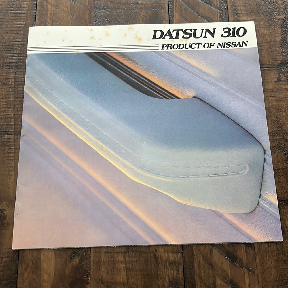Vintage Datsun 310 1982 Automobile Dealer Car Truck Sales Brochure